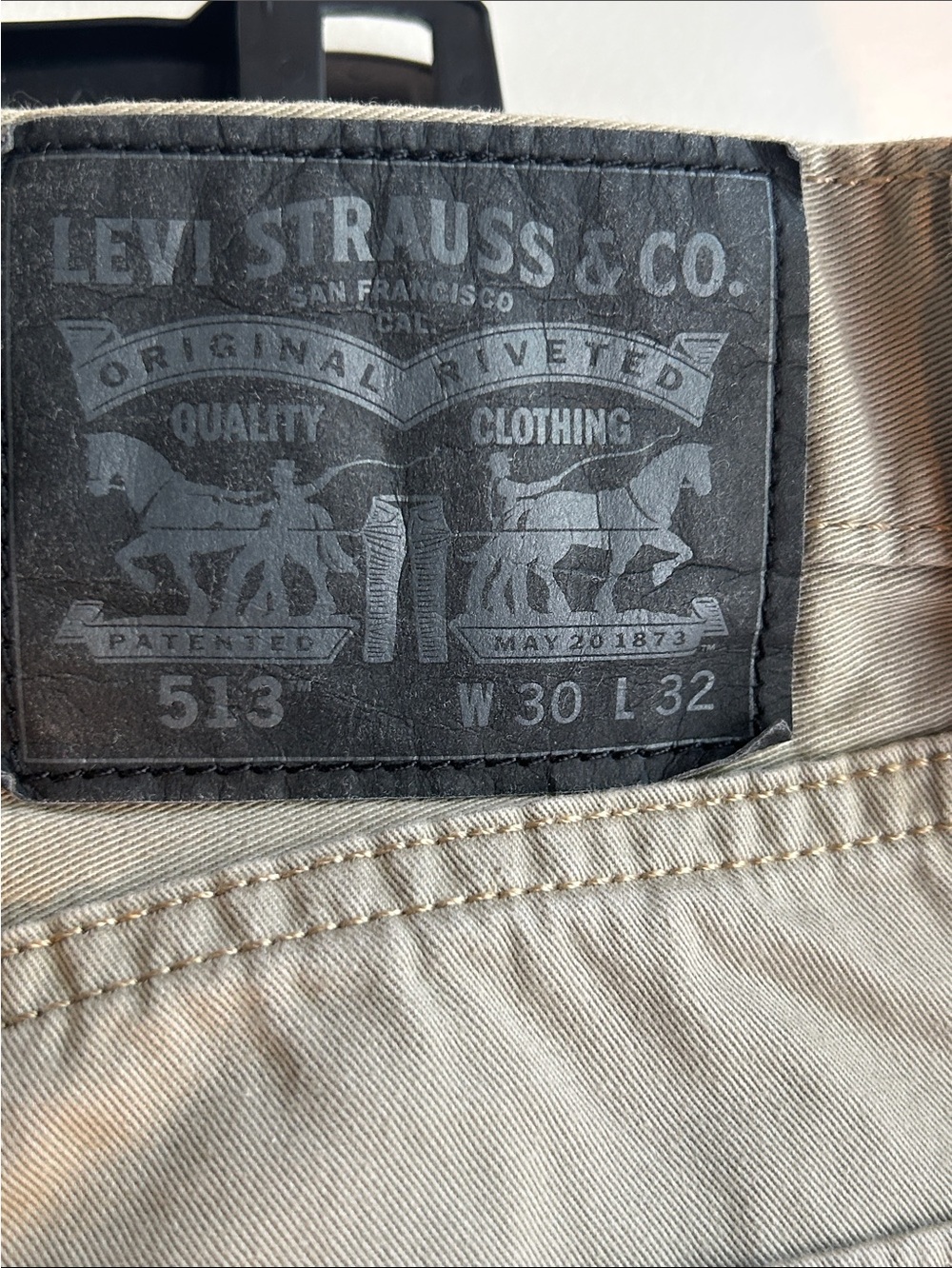 Levi's khaki straight jeans